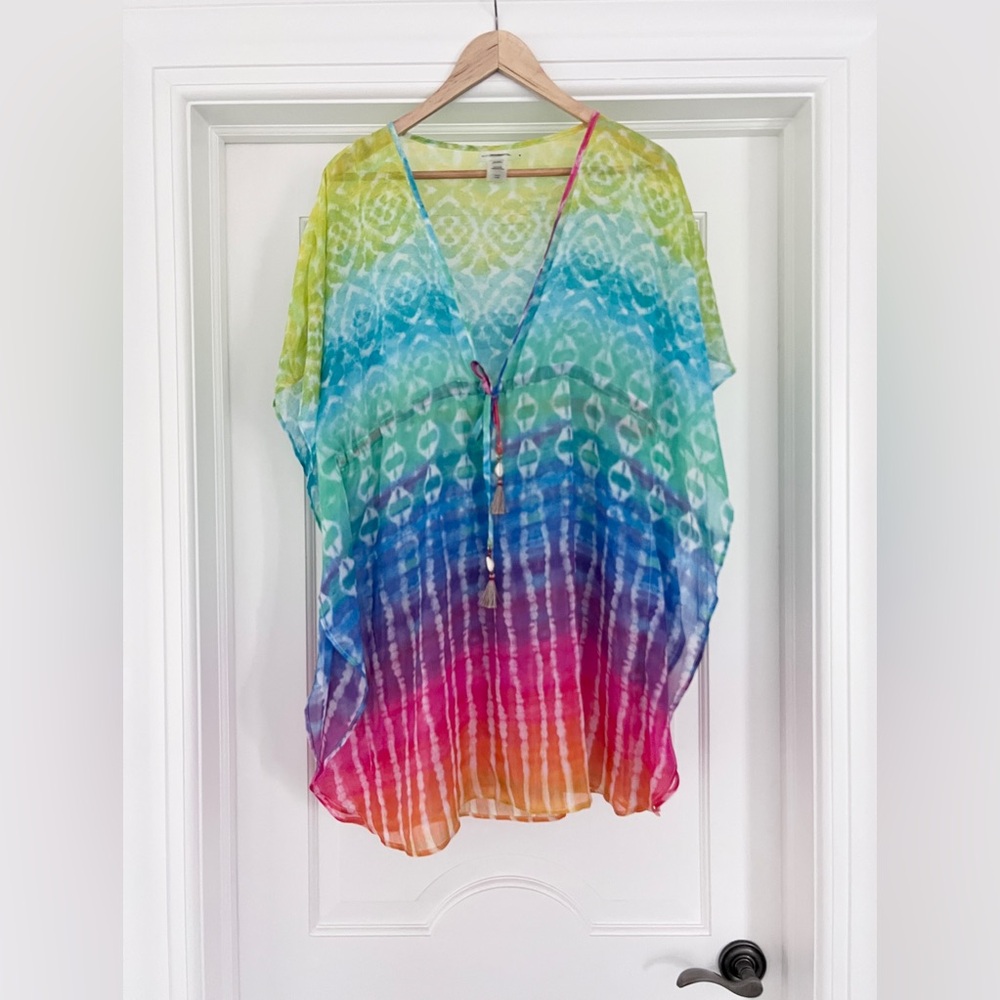 BLEU | Rod Beattie stylish women’s kaftan cover up - size S - as new